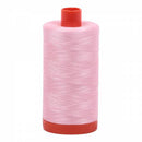 Spool of pink Aurifil Cotton Thread.