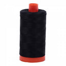 Spool of black Aurifil Cotton Thread.