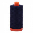 Spool of blue Aurifil Cotton Thread.
