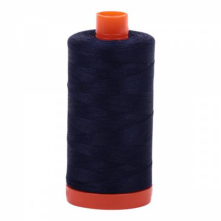 Spool of blue Aurifil Cotton Thread.