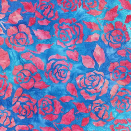 Artisan Batiks - Celebration - Rose Blue