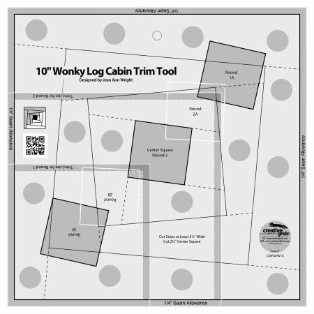 Creative Grids - 10" Wonky Log Cabin Trim Tool
