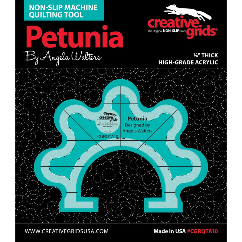 Creative Grids Machine Quilting Tool - Petunia by Angela Walters