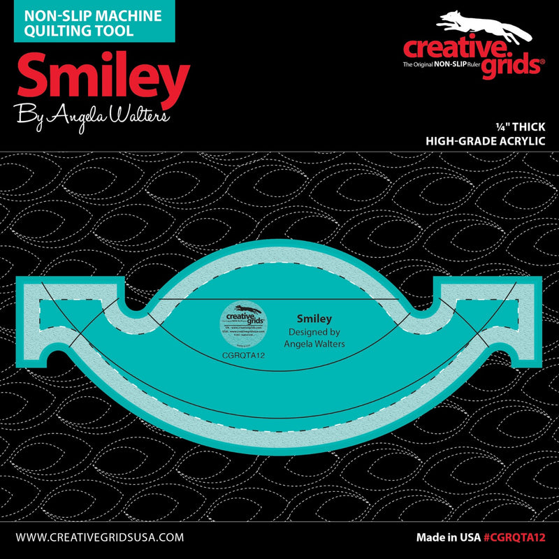 Creative Grids Machine Quilting Tool - Smiley by Angela Walters