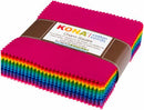 Kona Charm Squares - Bright Colourstory - 101 pieces