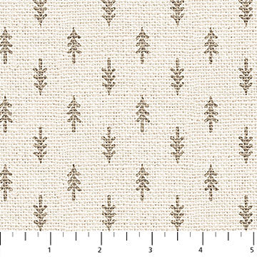 Warm and Cozy Flannel - Taupe Trees FLANNEL