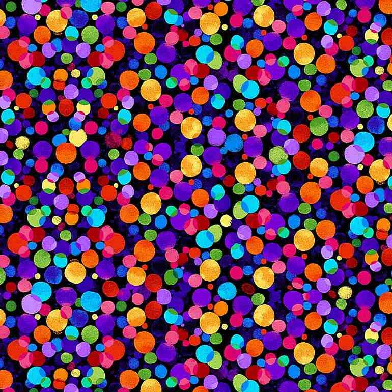 Floating Rainbow Dots