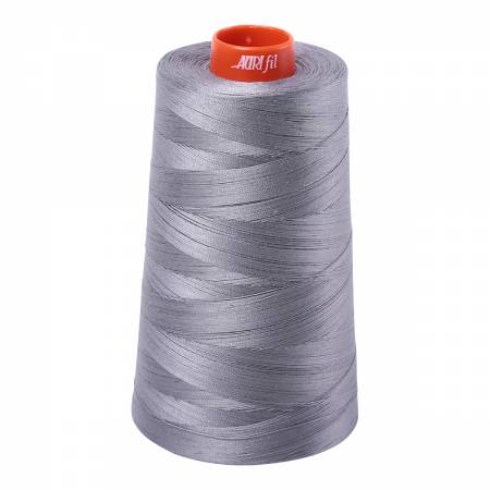 Cone of grey Aurifil cotton thread