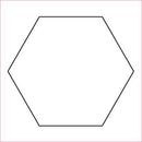 English Paper Pieces - 1&quot; Hexagons (50)