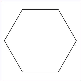 English Paper Pieces - 1&quot; Hexagons (50)