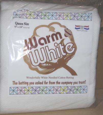 Batting -  Warm and White Package - Queen